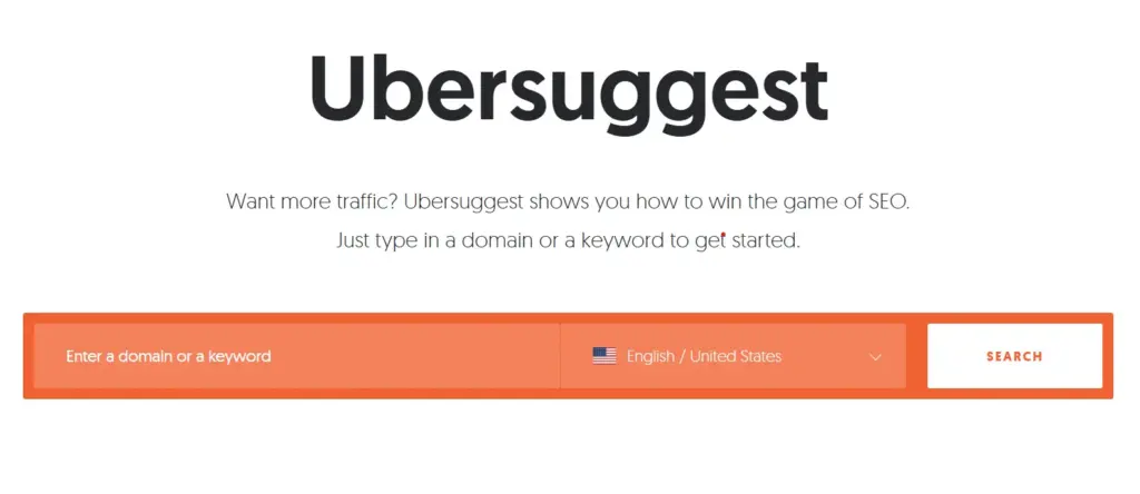 ubersuggest keyword planner tool